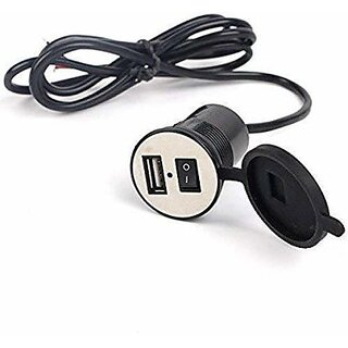 USB Mobile Charger for Bikes and Cars. (Fast Charging Output 5V-2.1A) (Waterproof Silicon Cover with on/Off Switch) 5 A Bike Mobile Charger USB Mobile Charger for Bikes and Cars. (Fast Charging Output 5V-2.1A) (Waterproof Silicon Cover with on/Off Switch) 5 A Bike Mobile Charger