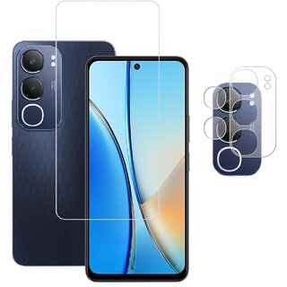 ISAAK Tempered Glass and Camera Lens Protector compatible with Vivo Y29 5G (COMBO PACK) ISAAK Tempered Glass and Camera Lens Protector compatible with Vivo Y29 5G (COMBO PACK)
