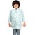 Blue and White Elephant Printed Kurta for Boy Kids