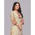 (Combo of 2) Parnavi Women Printed Viscose Rayon Straight Kurta (Beige) and Parnavi Casual Regular Sleeves Embroidered Women Green Top