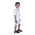 Kid Kupboard Cotton Boy's Shirt and Short Set, White, Half-Sleeves, 6-7 Years KIDS7152