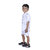 Kid Kupboard Cotton Boy's Shirt and Short Set, White, Half-Sleeves, 6-7 Years KIDS7152