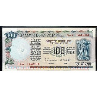                       hundred rupees s.jaarnathan unc                                              