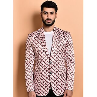                       PrintCultr PrintCultr Men Printed Single Breasted Casual Blazer (Multicolor)                                              
