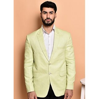                       PrintCultr Mandarin Men Blazer (Beige)                                              