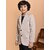 PrintCultr Boys Solid Single Breasted Party Blazer (Beige)