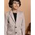 PRINT CULTR Boys Solid Single Breasted Party Blazer (Beige)