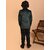 PrintCultr Boys Solid Single Breasted Party Blazer (Green)