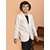 PrintCultr Boys Solid Single Breasted Party Blazer (Beige)
