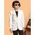 PrintCultr Boys Solid Single Breasted Party Blazer (Beige)