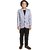 PrintCultr Boys Solid Single Breasted Party Blazer (Blue)