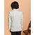PrintCultr Boys Solid Single Breasted Party Blazer (Grey)
