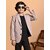 PrintCultr Boys Solid Single Breasted Party Blazer (Purple)
