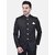 PrintCultr PrintCultr Men Solid Mandarin Casual, Festive & Wedding, Party Blazer (Black)