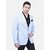 PrintCultr Single Breasted Festive & Wedding Men Blazer (Blue)