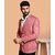 PrintCultr Solid Mandarin Festive & Wedding Men Blazer (Pink)