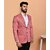 PrintCultr PrintCultr Men Solid Single Breasted Casual Blazer (Pink)
