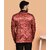 PrintCultr PrintCultr Men Printed Single Breasted Casual Blazer (Maroon)