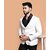 PrintCultr PrintCultr Men Solid Single Breasted Festive & Wedding Blazer (White)