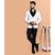 PrintCultr PrintCultr Men Solid Single Breasted Festive & Wedding Blazer (White)