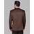 PrintCultr Men Solid Single Breasted Casual Blazer (Brown)