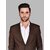 PrintCultr Men Solid Single Breasted Casual Blazer (Brown)