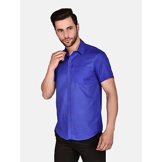                       METRONAUT PLUS Plus Size Men Regular Fit Self Design Curved Collar Casual Shirt                                              