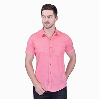                       PrintCulture PRINTCULTR Men Regular Fit Solid Button Down Collar Casual Shirt                                              