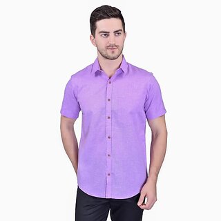                       PrintCulture PRINTCULTR Men Regular Fit Solid Button Down Collar Casual Shirt                                              