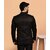 PrintCultr Solid Mandarin Festive & Wedding Men Blazer (Black)