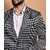 PrintCultr PrintCultr Men Printed Single Breasted Casual Blazer (Black)