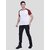 PrintCultr Colorblock Men Round Neck Cotton Blend White T-Shirt