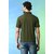 PrintCultr Solid Men Polo Neck Polyester Green T-Shirt