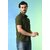 PrintCultr Solid Men Polo Neck Polyester Green T-Shirt