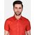 PrintCultr Men Regular Fit Solid Curved Collar Casual Shirt