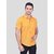 PrintCultr Men Regular Fit Solid Curved Collar Casual Shirt