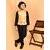 PrintCulture Boys Printed Nehru Jacket (Orange)