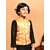 PrintCulture Boys Printed Nehru Jacket (Orange)