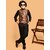PrintCulture Boys Printed Nehru Jacket (Brown)