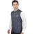 PrintCulture Men Solid Grey Cotton Blend Nehru Jacket