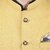 PrintCulture Men Self Design Yellow Cotton Blend Nehru Jacket