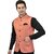 PrintCulture Men Self Design Beige Cotton Blend Nehru Jacket
