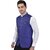 PrintCulture Men Self Design Blue Cotton Blend Nehru Jacket