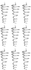 Sambhaav Stainless Steel Anti-Clockwise Spring for Positive Energy Flow (Pack Of 9)