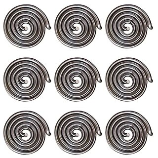                       Sambhaav Aluminium Anti-Clockwise Spring Vastu Energy Balancer for Positive Flow (Pack of 9)                                              