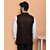 PrintCulture Men Solid Brown Cotton Blend Nehru Jacket