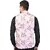 PrintCulture Men Printed Pink Cotton Blend Nehru Jacket