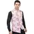 PrintCulture Men Printed Pink Cotton Blend Nehru Jacket