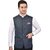 PrintCulture Men Solid Blue Cotton Blend Nehru Jacket