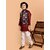 PrintCultr Boys Festive & Party Kurta, Waistcoat and Pyjama Set (Red)